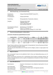 Sicherheitsdatenblatt gemäß 91/155/EWG - Eisenwerk Würth