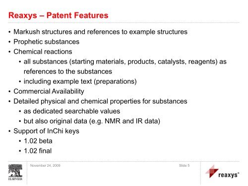 Using Reaxys for Searching Chemistry in Patents - Stefan Roller