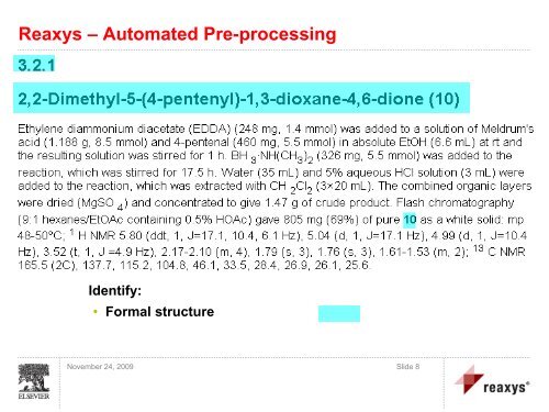 Using Reaxys for Searching Chemistry in Patents - Stefan Roller