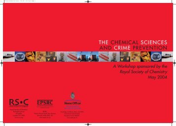 The Chemical Sciences and Crime Prevention - Royal Society of ...