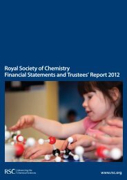 2012 Trustees' Report - Royal Society of Chemistry