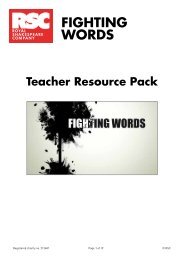 Fighting Words - Royal Shakespeare Company