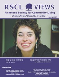 rsclnewsletterspring.. - Richmond Society for Community Living