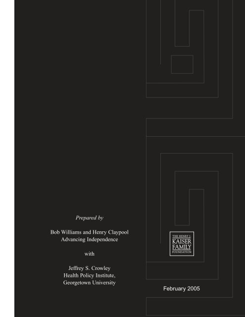 Navigating Medicare and Medicaid, 2005: Full Report