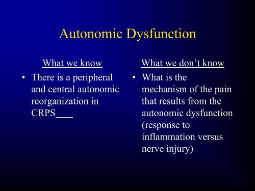 Complex Regional Pain Syndrome - Reflex Sympathetic Dystrophy ...