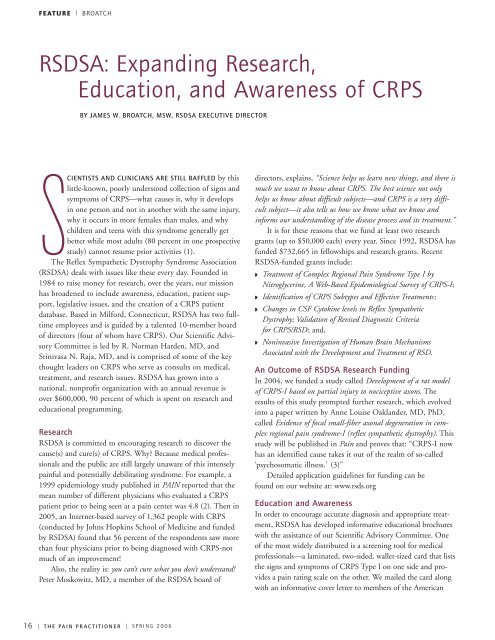 printer-friendly version (PDF) - Reflex Sympathetic Dystrophy ...