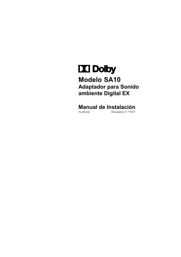 Dolby DigitalâSurround EX