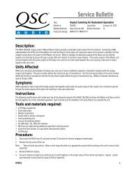 Service Bulletin - R.S. Engineering and Manufacturing