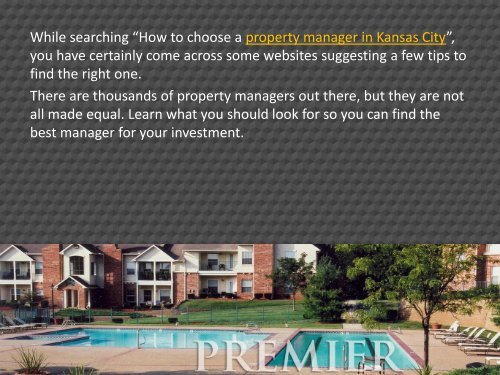 Find Professional Real Estate Property Managers in Kansas City