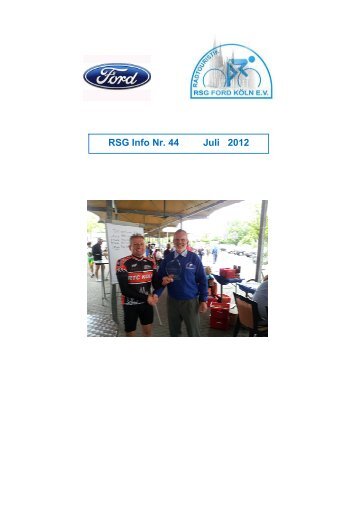 RSG Info Nr. 44 Juli 2012 - RSG Ford Köln eV