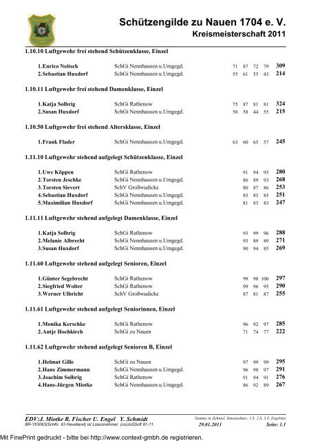 SchÃ¼tzengilde zu Nauen 1704 e. V.