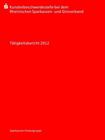 Tätigkeitsbericht 2012 - RSGV