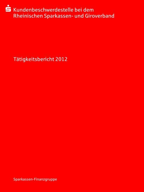 Tätigkeitsbericht 2012 - RSGV