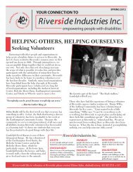 Spring 2012 - Riverside Industries