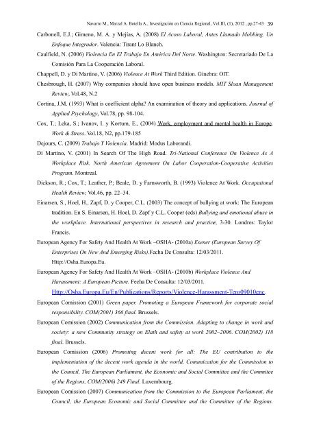 InvestigaciÃ³n en Ciencia Regional, Vol.III, (1), 2012