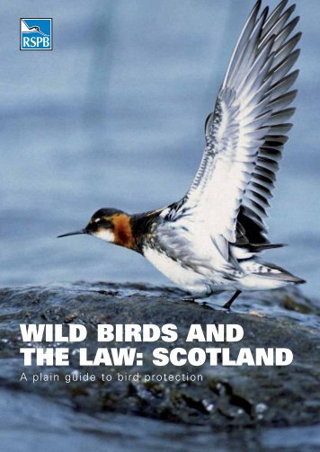 WILD BIRDS AND THE LAW: SCOTLAND - RSPB
