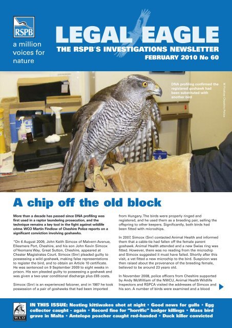 Legal Eagle 60 - RSPB