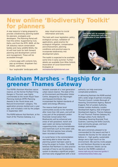 Conservation Planner issue 28 - RSPB