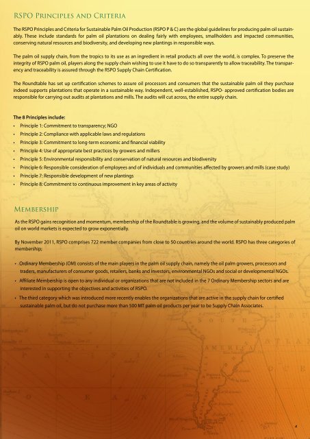 FACTSHEET - Roundtable on Sustainable Palm Oil