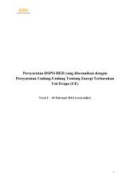 Persyaratan RSPO-RED yang disesuaikan dengan Persyaratan ...