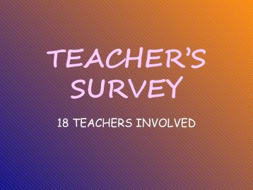 18 TEACHERS INVOLVED