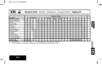 535 N Oberpleis Busbf Siegburg Bf - RSVG