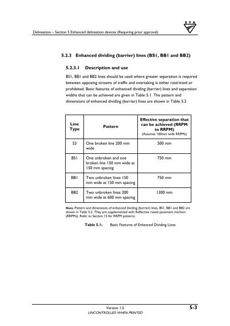 Requiring prior approval - RTA