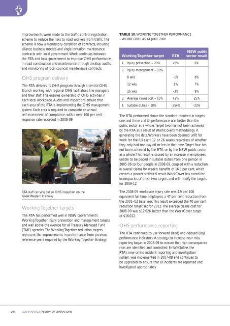 RTA Annual Report 2009 Complete - RTA - NSW Government