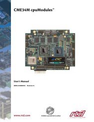 CME34M Hardware Manual - RTD Embedded Technologies, Inc.