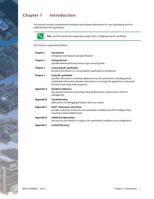 CME34M Hardware Manual - RTD Embedded Technologies, Inc.