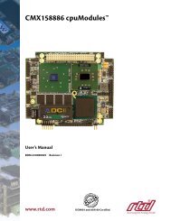 Hardware Manual - RTD Embedded Technologies, Inc.