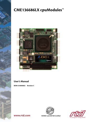 CME136686LX Hardware Manual - RTD Embedded Technologies ...