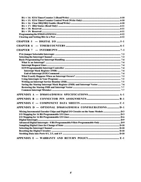 DM6814 Hardware Manual - RTD Embedded Technologies, Inc.