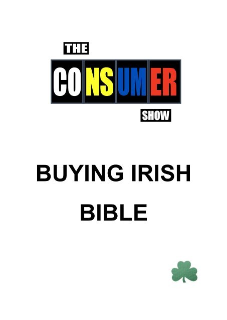 Buying Irish Bible