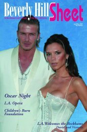 Oscar Night L.A.  Opera - Beverly Hills Sheet Official Website