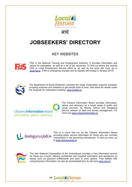 JOBSEEKERS' DIRECTORY