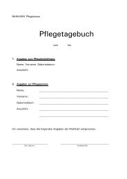 Pflegetagebuch - Bahn BKK