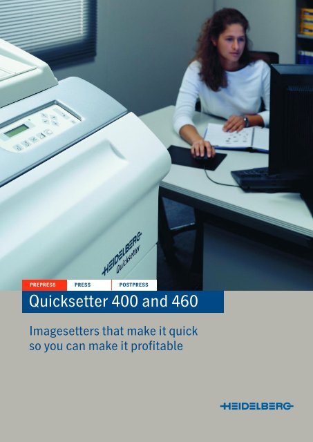 Quicksetter 400 And 460 Rti Global Inc