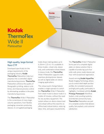 Kodak ThermoFlex WideII