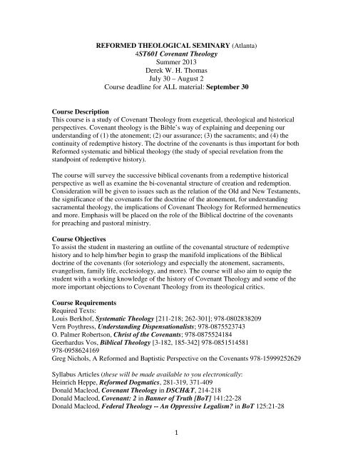 Covenant Theology Versus Dispensationalism Chart