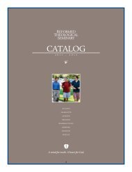 RTS Catalog - Reformed Theological Seminary