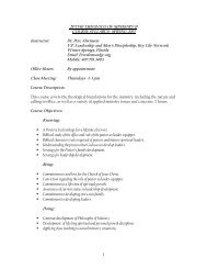 2PT530 THEOLOGY OF MINISTRY II COURSE SYLLABUS ...