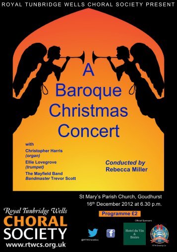 Programme - Royal Tunbridge Wells Choral Society