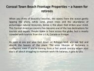 Corozal Town Beach Frontage Properties – a haven for retirees
