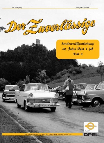 80 Jahre Opel 4 PS Teil 2 - ALT-OPEL Interessengemeinschaft von ...