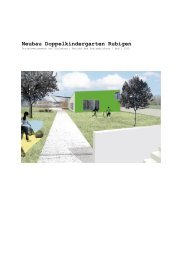 Jurybericht Kindergarten - Gemeinde Rubigen