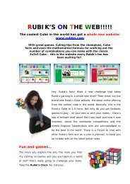 RUBIK'S ON THE WEB!!!!! - Rubik's Cube