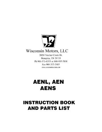 AENL, AEN, AENS - Wisconsin Motors