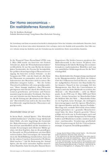 Der Homo oeconomicus â Ein realitÃ¤tsfernes ... - Ruckriegel.org