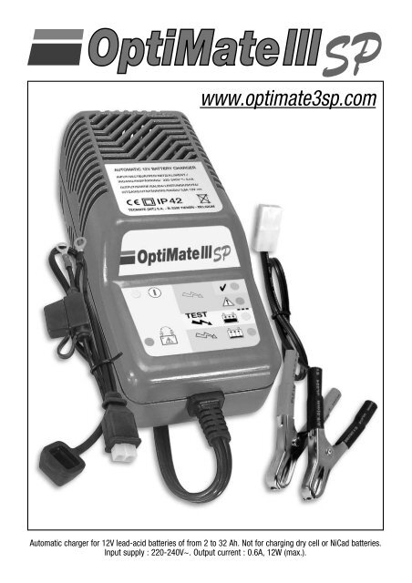 OptiMate 4 Battery - Battery Chargers - Batteries/Chargers/Meters